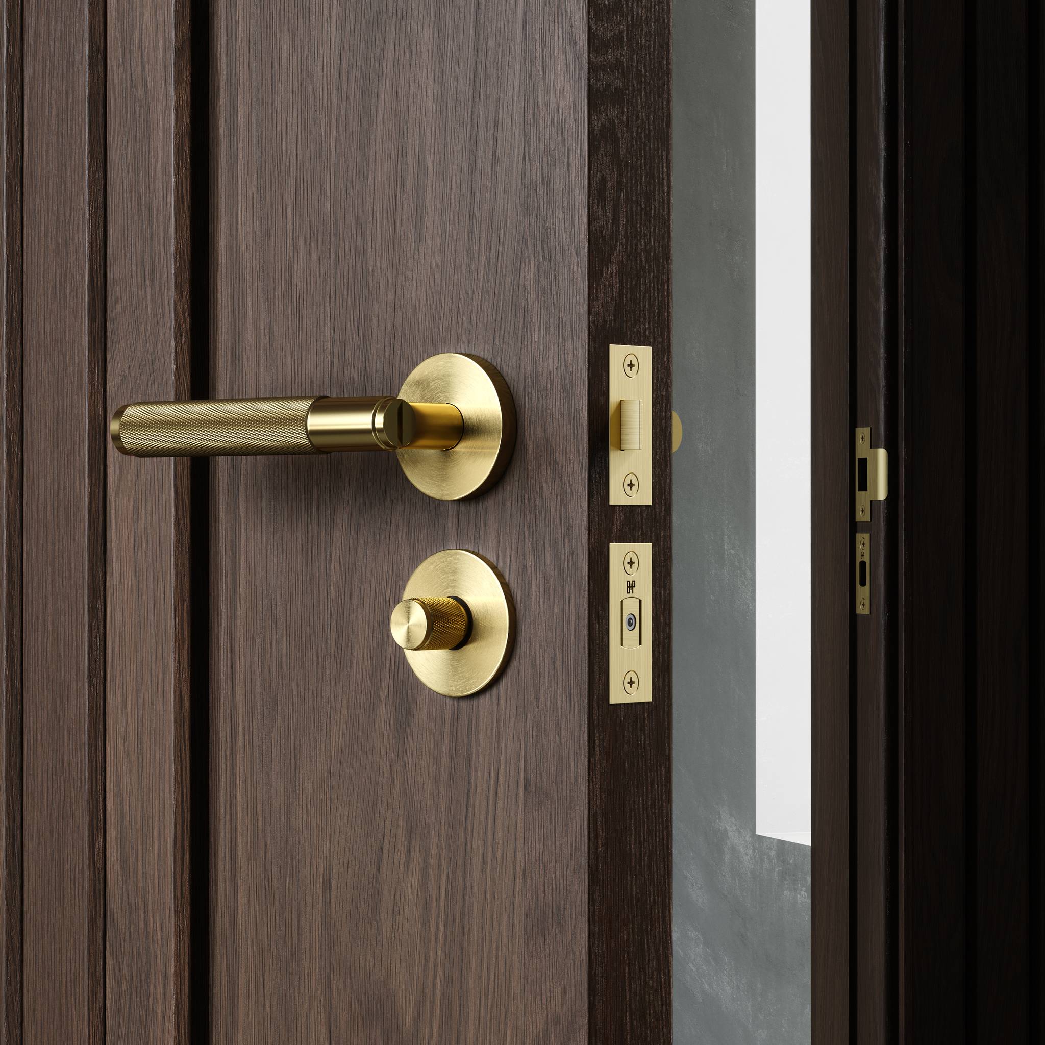 ANZ DOOR HANDLE SET / SPRUNG / CROSS / PASSAGE - Image 11
