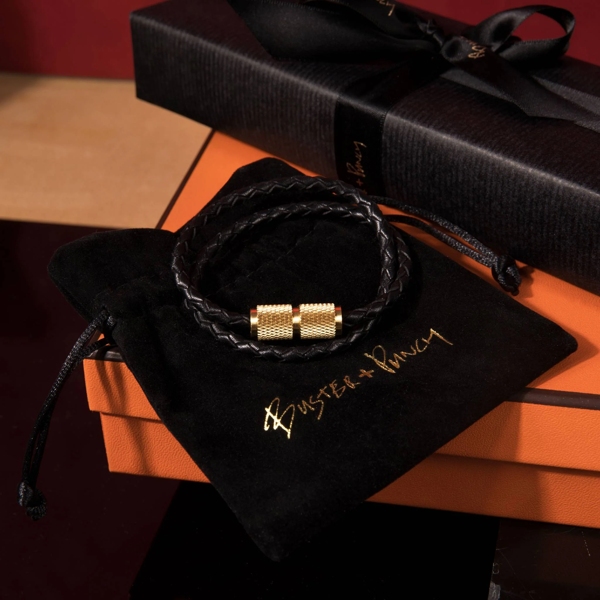DOUBLE BRACELET / BLACK / BRASS - Image 9
