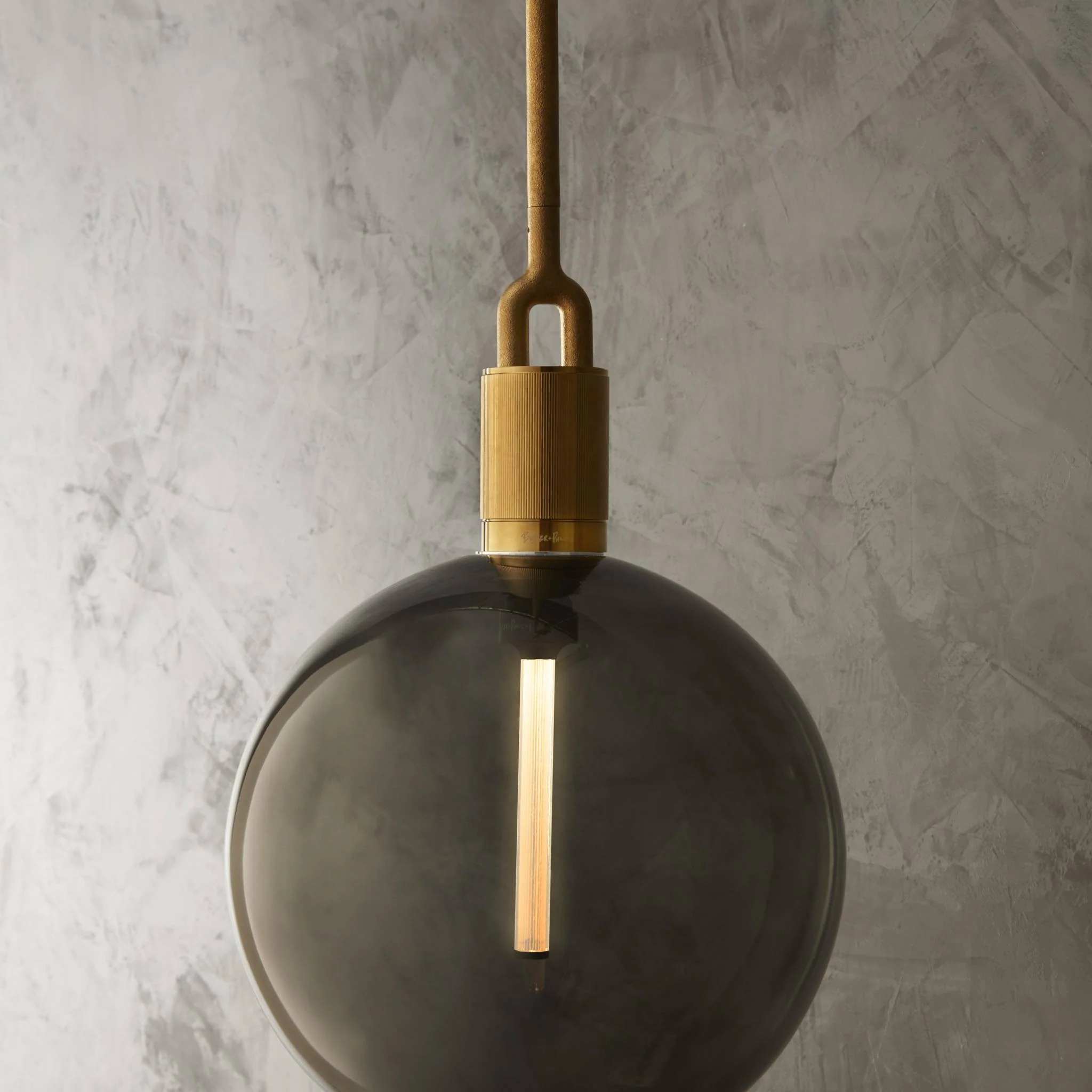 FORKED PENDANT / LINEAR / GLOBE / SMOKED / LARGE - Image 3