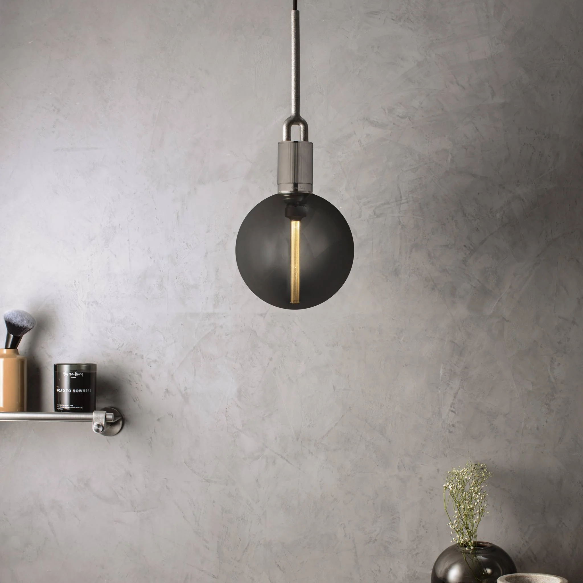 FORKED PENDANT / LINEAR / GLOBE / SMOKED / MEDIUM - Image 7