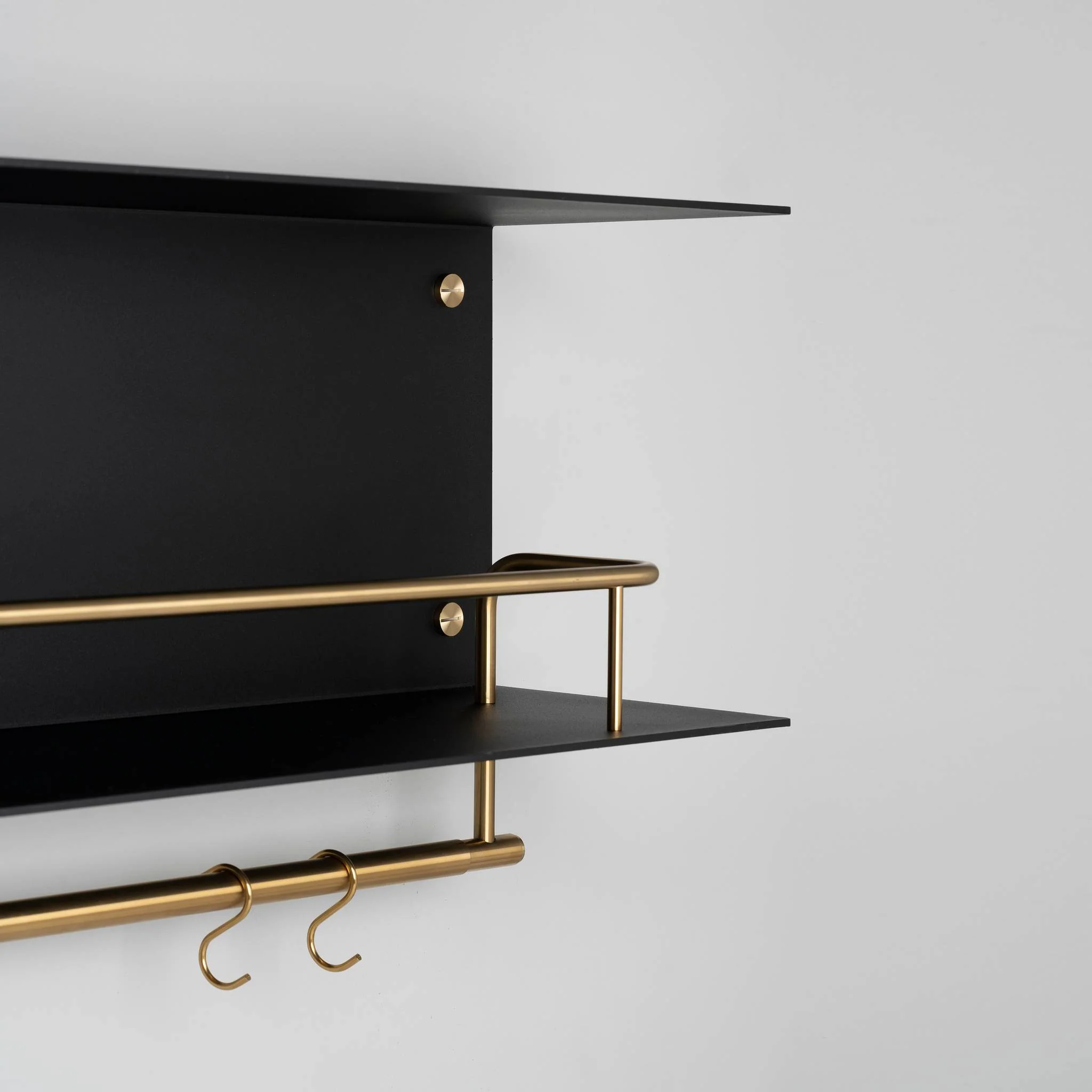 KITCHEN SHELF / HANGER / WITHOUT LOGO / BLACK - Image 3