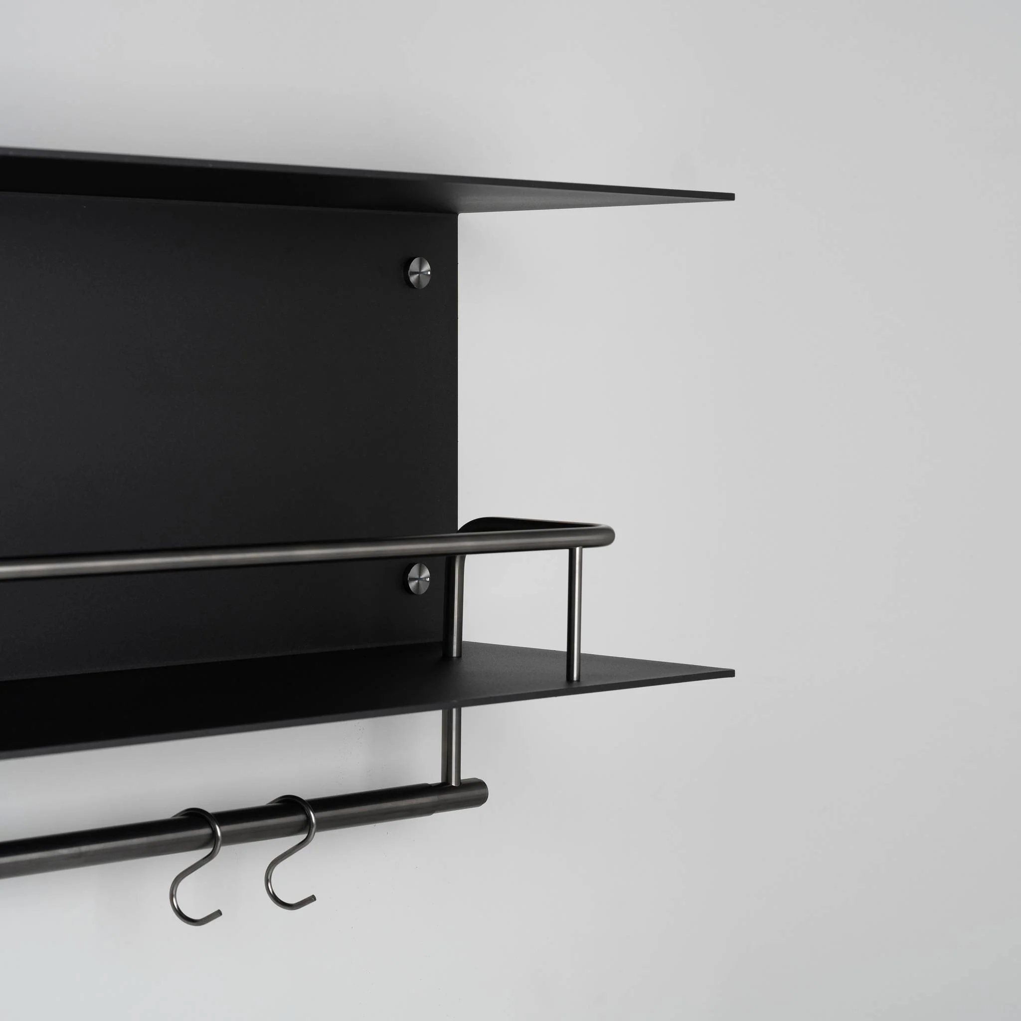 KITCHEN SHELF / HANGER / WITHOUT LOGO / BLACK - Image 7