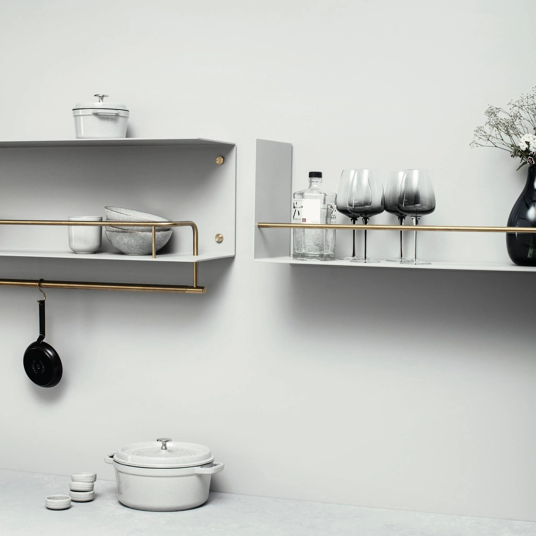 KITCHEN SHELF / HANGER / WITH LOGO / STONE - Image 7