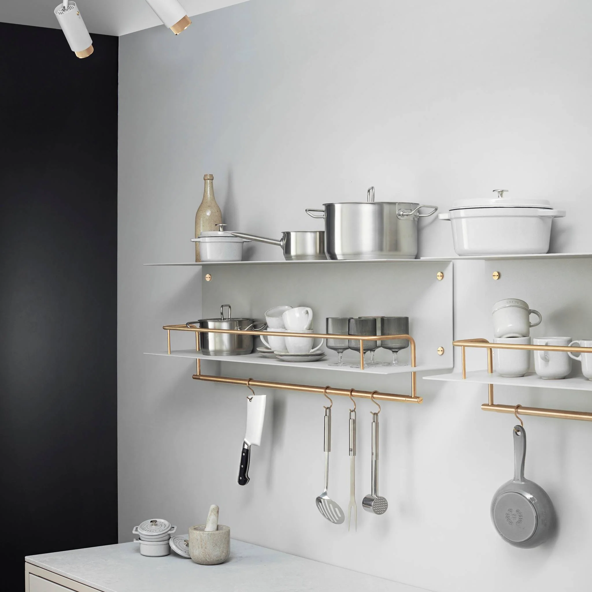 KITCHEN SHELF / HANGER / WITH LOGO / STONE - Image 8