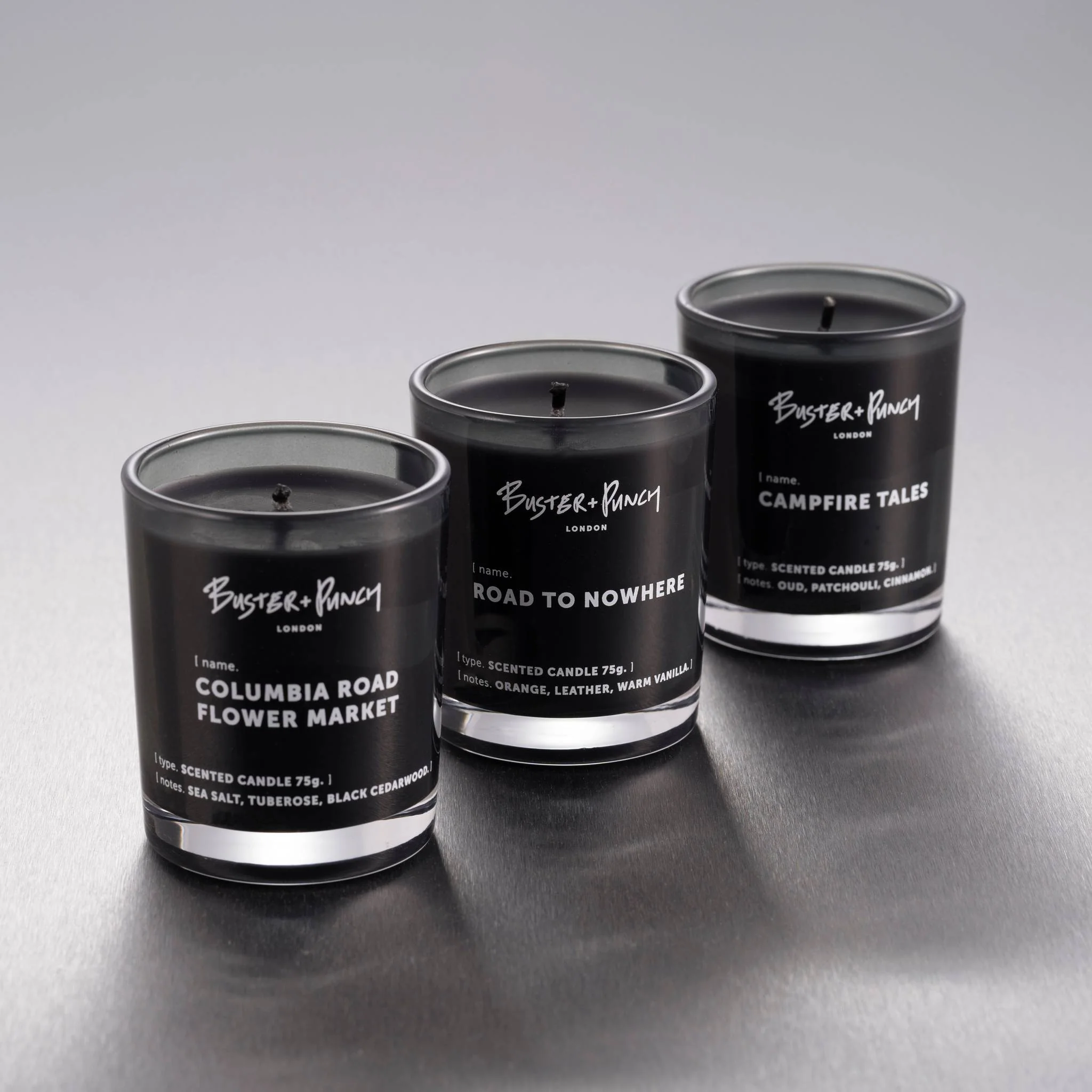 ROAD TO NOWHERE COLLECTION / SCENTED CANDLE SET / 75G X 3 - Image 3