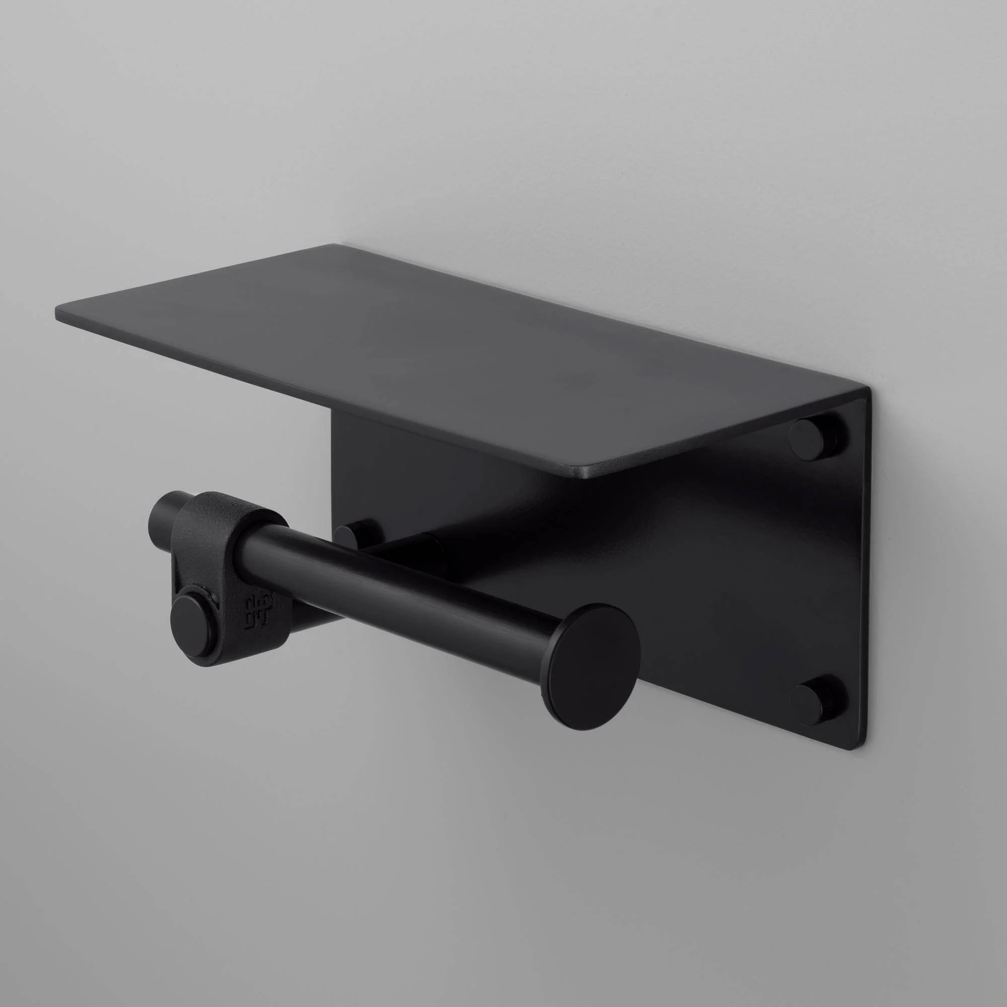 TOILET ROLL HOLDER / WITH SHELF / CAST - Image 8