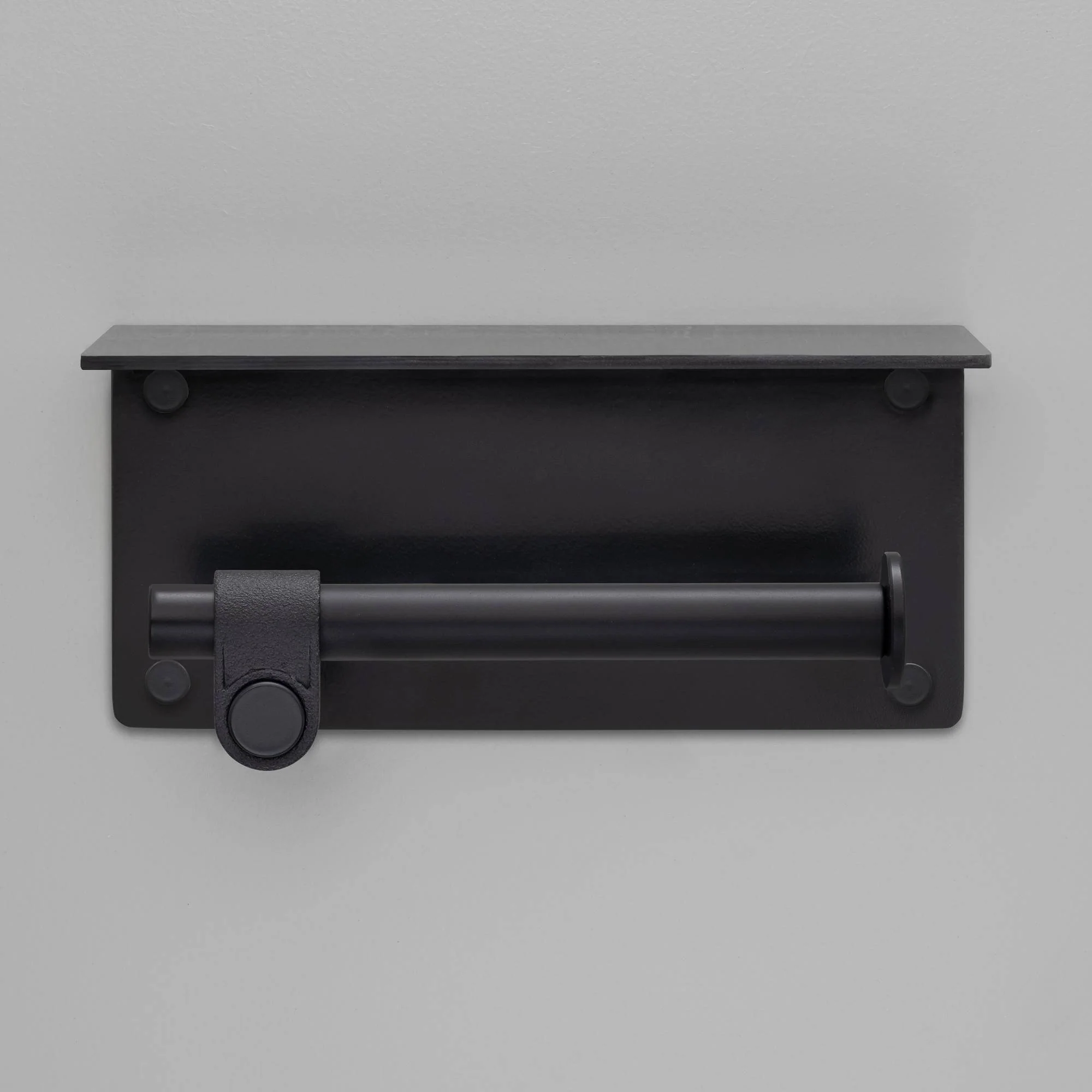 TOILET ROLL HOLDER / WITH SHELF / CAST - Image 9
